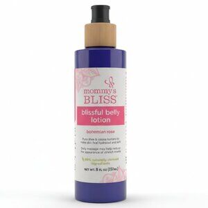 Mommy’s Bliss | Blissful Belly Lotion in Bohemian Rose (8oz) NEW BOTTLE